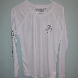 White Long Sleeve Men's Tee